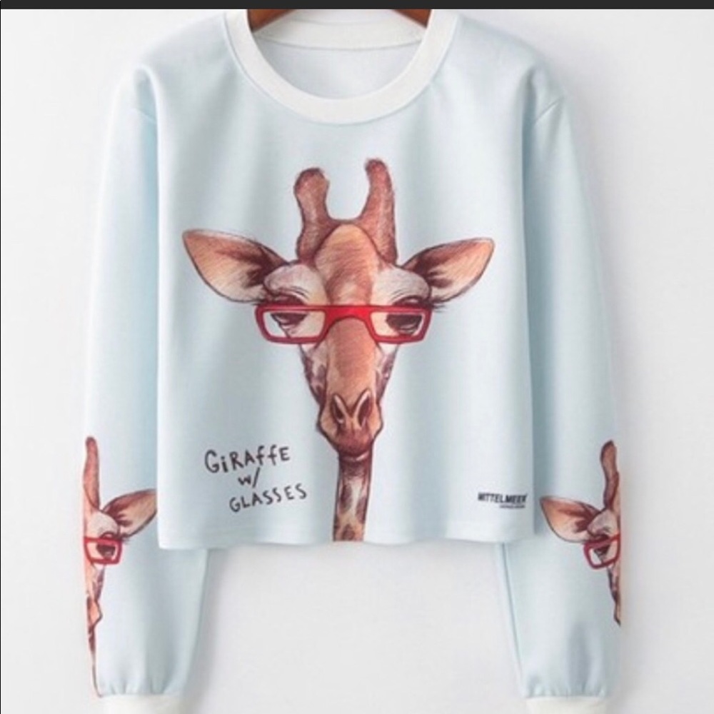 Cute Giraffe Cropped Top